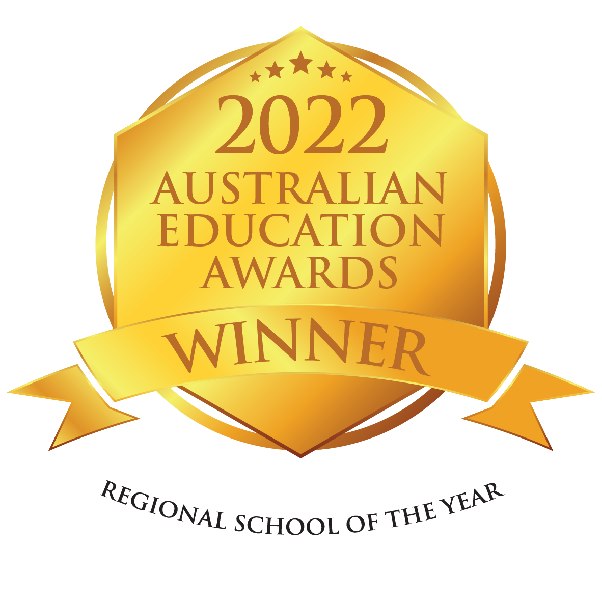 AEA22 - Gold Winner Medal_REGIONAL SCHOOL OF THE YEAR